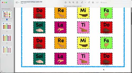 Barred Instrument Labels Kit by Mr Doug's Music Shop | TPT