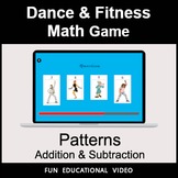 Number Patterns: Addition & Subtraction - Math Dance Game 