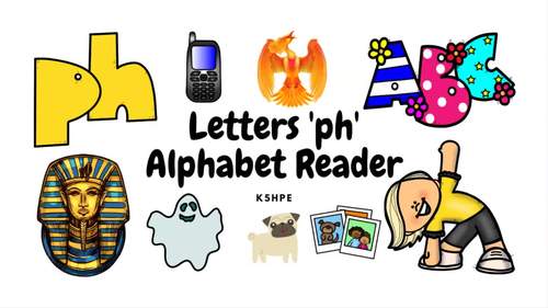 Preview of Digraphs Letters 'ph', Alphabet Reader, Voice-Over Video, Phonics, eBook
