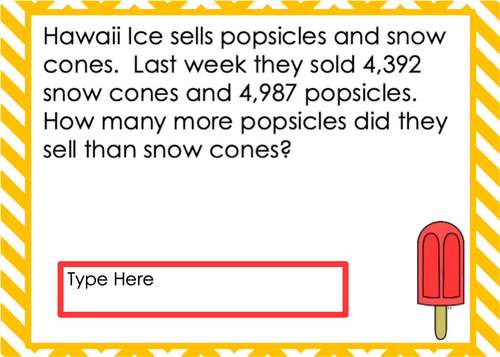 Summer Math Task Cards | DIGITAL | Math Centers Problem Solving
