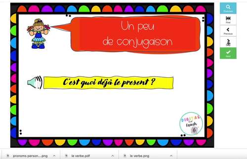 French Present tense BOOM CARDS Avoir Présent | To have | Distance Learning