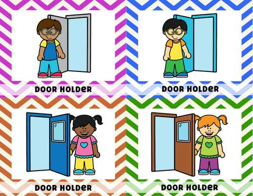 Editable Classroom Jobs Labels Classroom Management by Three Little