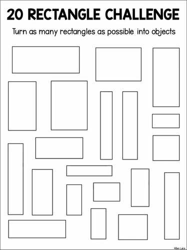 Shape Art Drawing Activity Worksheets for Creative Thinking - Circle ...