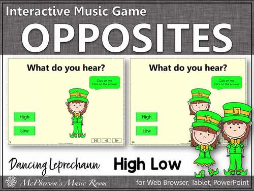 St. Patrick's Day Music: High & Low Interactive Music Game {Dancing ...