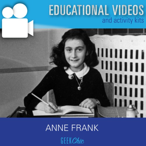 Preview of Holocaust Remembrance Anne Frank: Diary of a Young Girl Video + Activities Kit!