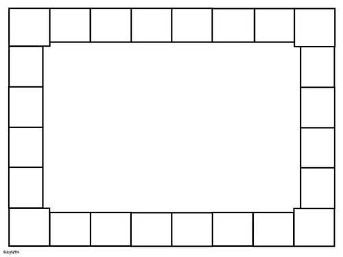 Blank Game Board Templates Editable by Joyful 4th TpT