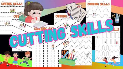 Cutting/Drawing Skills Summer by Pixel Pulse | TPT
