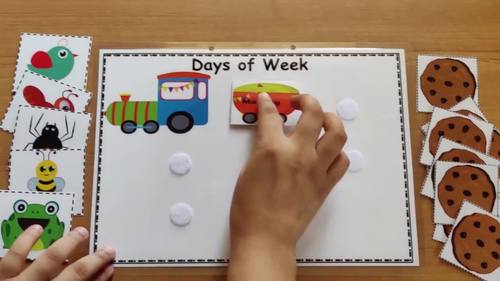 Preschool file folder games learning binder number color sorting alphabet