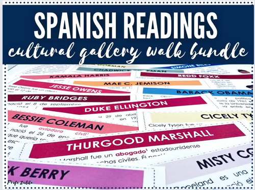 Spanish Culture Readings & Spanish Gallery Walk Celebration Bundle