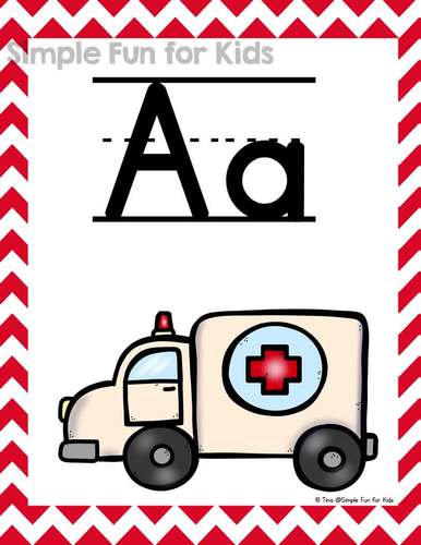 Alphabet Posters A-Z - Simple Fun for Kids