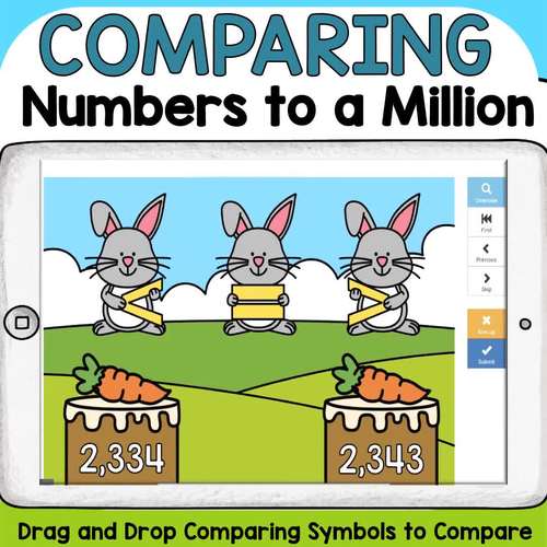 PLACE VALUE COMPARING NUMBERS BOOM DIGITAL TASK CARDS DISTANCE LEARNING