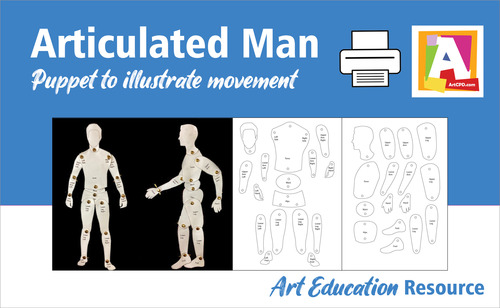 Preview of Articulated Puppet  - FREE printable resource