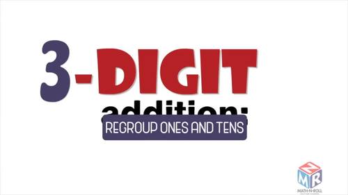 Preview of 3-digit addition: regroup ones and tens. VIDEO