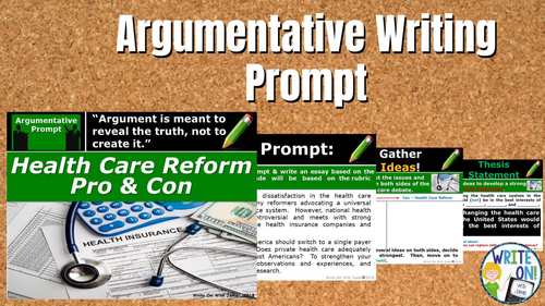 Health Care Reform Argumentative Argument Writing Prompt Essay Distance ...