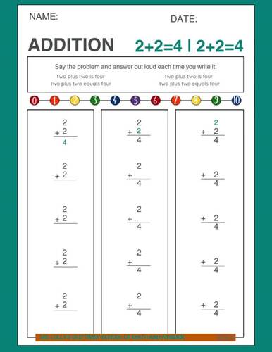 2. The Math Smash Workbook: Addition Level 2 | 650+ Problems | 2+0 to 2+10