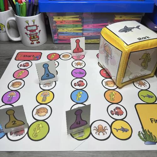 Preschool Pattern Lesson Fish Game Pattern Fish by Trudy Harris ...