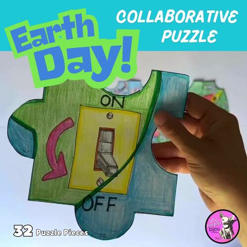 Earth Puzzle Collaborative Activity - Environment