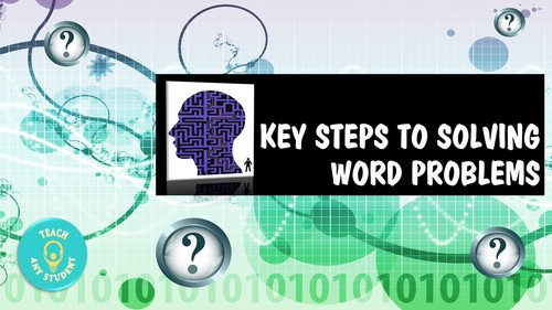 Preview of Key Steps to Solving Word Problems