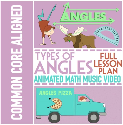 Preview of Types of Angles Activity Bundle ★ Multimedia Activities for 4.G.1 and TEK 4.6C