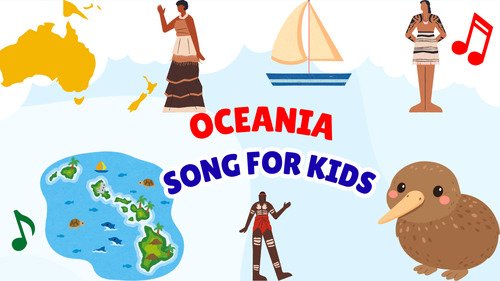 Preview of Oceania Song for Kids | Learn the Continent | Geography Song