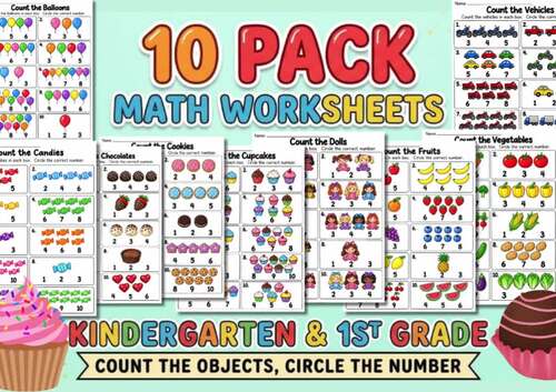 Count the Objects & Circle the Number! by Mrs. B's Classroom | TPT