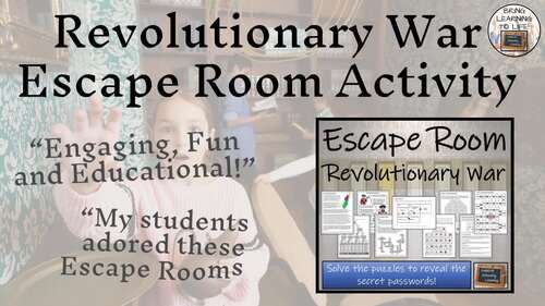 American Revolutionary War Escape Room | Social Studies & History Activity