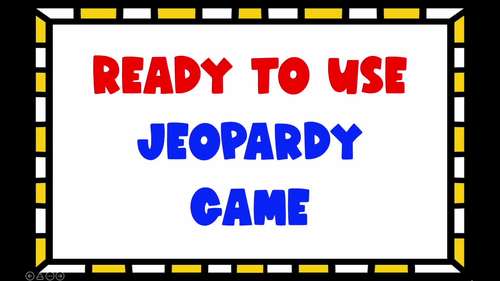 Jeopardy Math Game PowerPoint and Google Slides - Editable