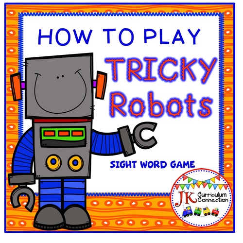 Preview of How to Play a Sight Word Game - Tricky Robots