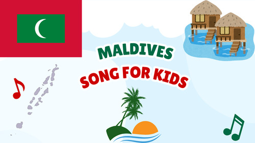 Preview of Maldives Song for Kids | Country Study Video, MP3 & Lyrics PDF
