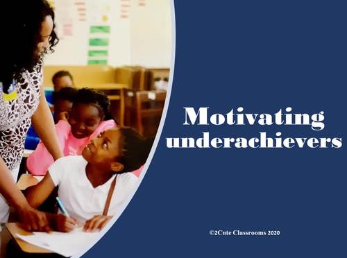 Preview of Motivating Underachievers Powerpoint with Audio