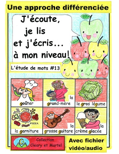 Preview of J'écoute, je lis et j'écris...à mon niveau -#13- Differentiation- le son "g dur"