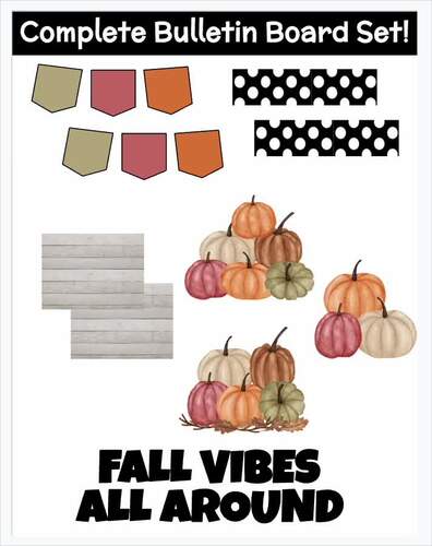 Fall Harvest | Autumn | Bulletin Board | Classroom Decor | Door | Printable