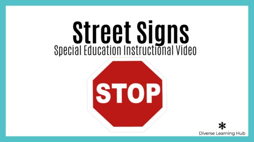 Preview of Street Signs - Special Education and Elementary Instructional Video