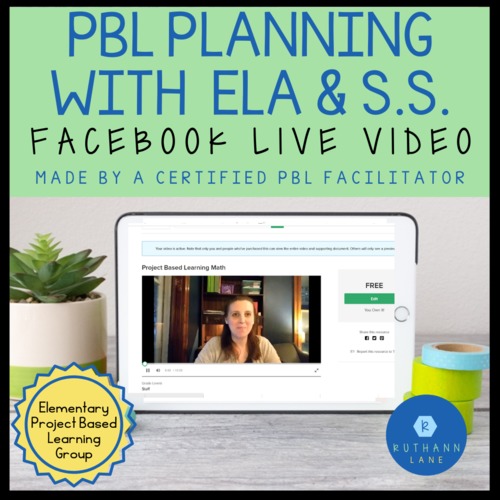 Preview of Project Based Learning Integration: ELA & Social Studies