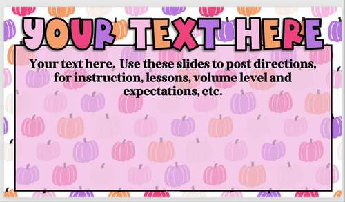 October Preppy Slides + Halloween Slides Bundle