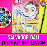 Salvador Dali Art Lesson, Surrealist Portrait Art Project 