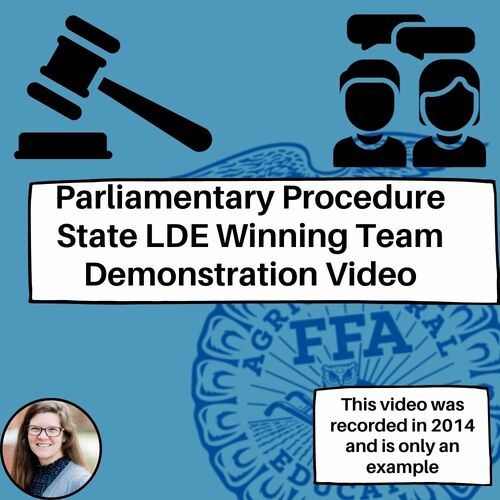 Preview of Parliamentary Procedure Demonstration Example