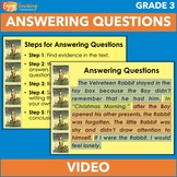 Answering Questions Video - Third Grade Constructed Respon