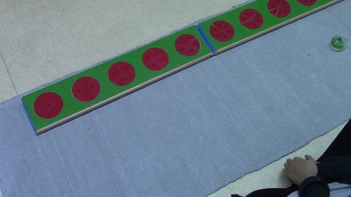 Preview of Montessori Fractions division using the metal insets (Concrete)