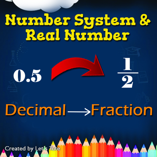 Preview of Mathematics  Decimal to Fraction  Number System & Real Numbers / Algebra