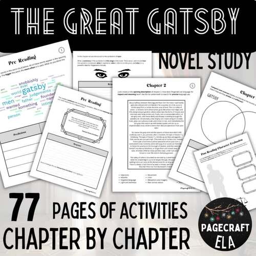 The Great Gatsby | Chapter by Chapter Questions &amp; Activities | Novel Study