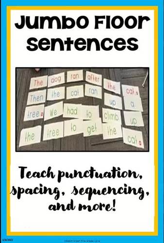 Sentence Building with Jumbo Floor Sentences by Robin Wilson First ...