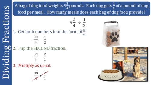 Preview of Dividing Fractions:  VIDEO!