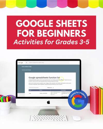 Google Sheets Activities for Beginners | 5 Spreadsheet Lessons For ...