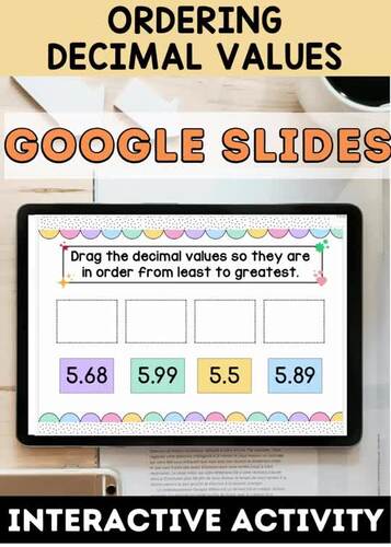 Ordering Decimals from Least to Greatest | Drag & Drop Google Slides ...