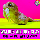 Arctic, Walrus Air Dry Clay Sculpture for Elementary or Mi