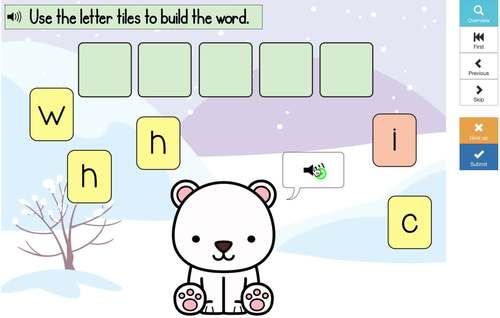 Distance Learning Second Grade Sight Word SPELLING BOOM CARDS Set 2