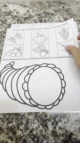 Fall/Thanksgiving Coloring/Activity Sheets by Gabbys Homeschool Goods