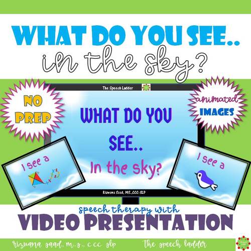 What do you see in the sky? by The Speech Ladder | TPT