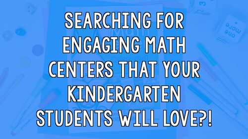 Kindergarten Spring Math Center Games